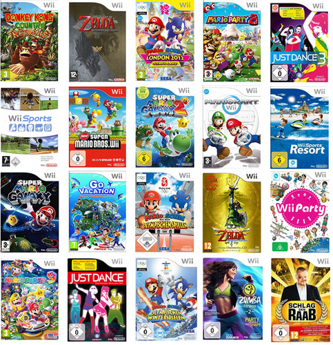 Nintendo wii spiele auswahl - spiele,